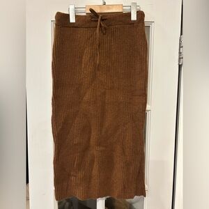 Petal & Pup Chocolate Brown Knit Skirt